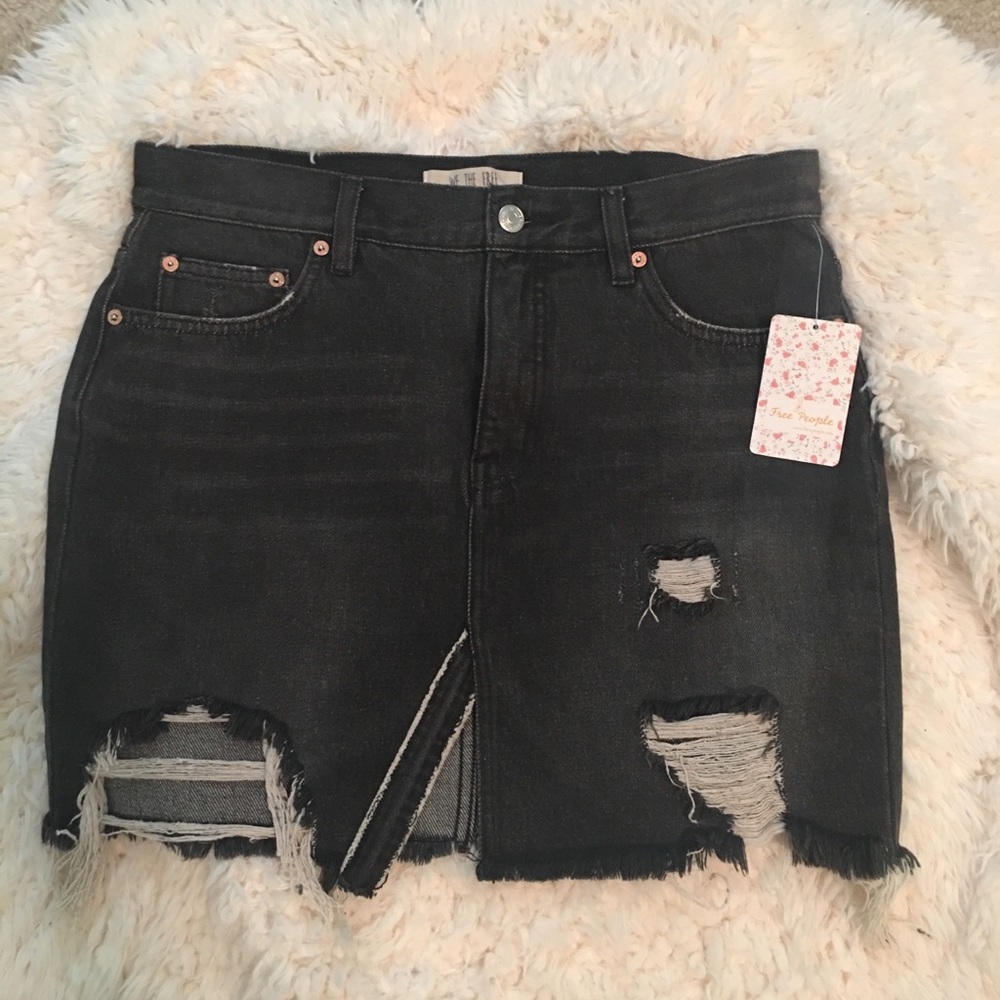 Black free people skirt